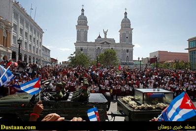 www.dustaan.com-تصاویر: استقبال گسترده مردم سانتیاگو از خاکستر کاسترو