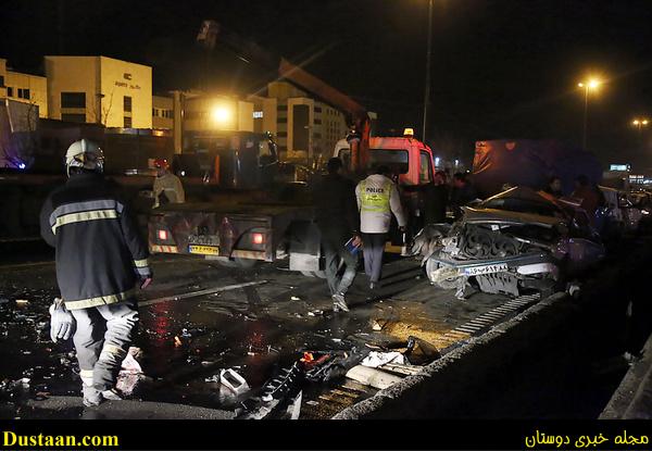   اخبارحوادث  ,خبرهای   حوادث ,تصادف بزرگ در تهران