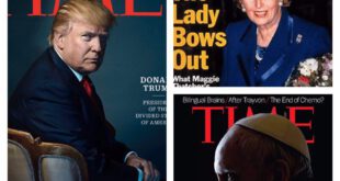 عکس: مجله تایم براى ترامپ شاخ گذاشت !