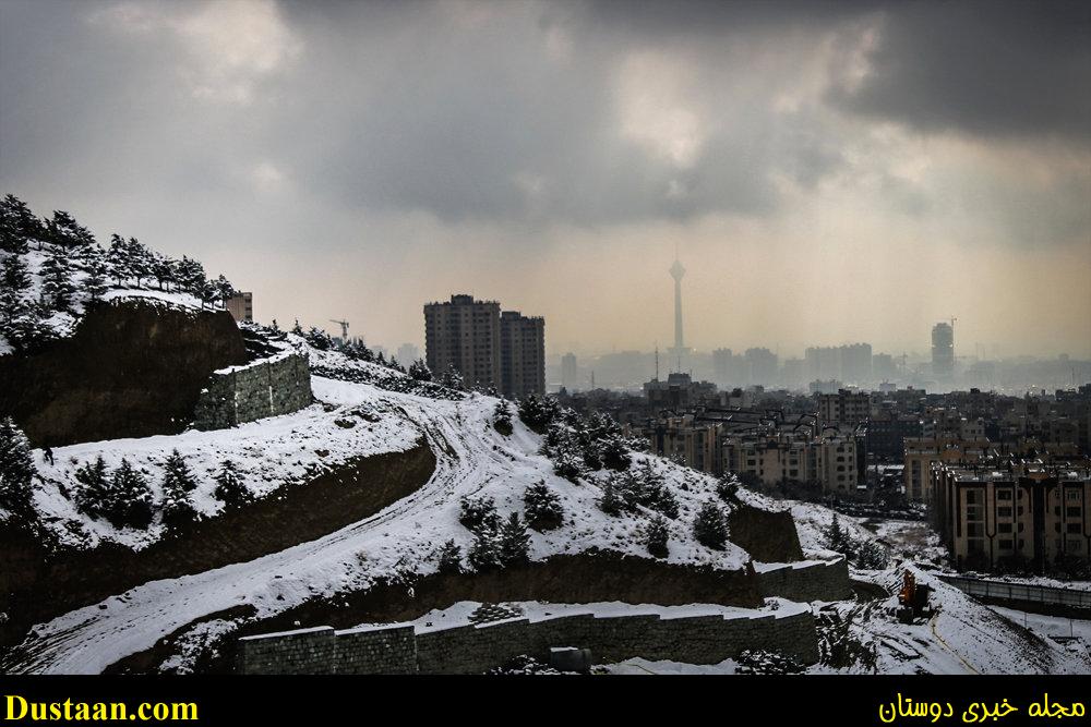 www.dustaan.com-تصاویر: بارش برف امروز تهران