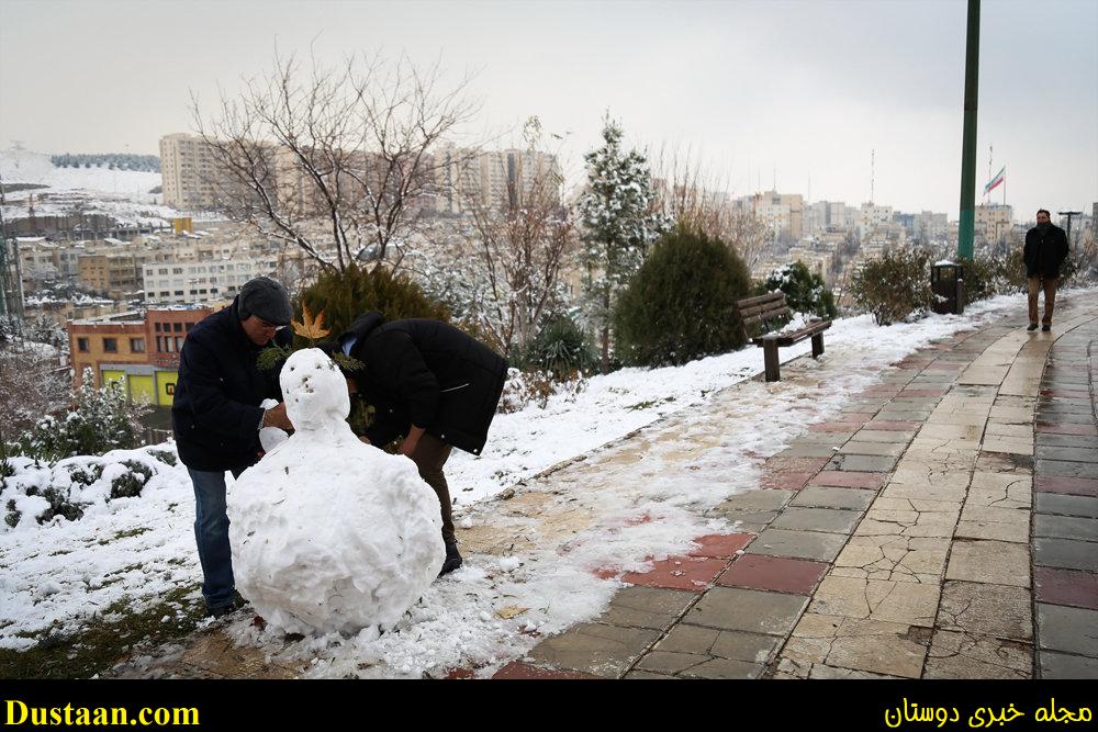 www.dustaan.com-تصاویر: بارش برف امروز تهران
