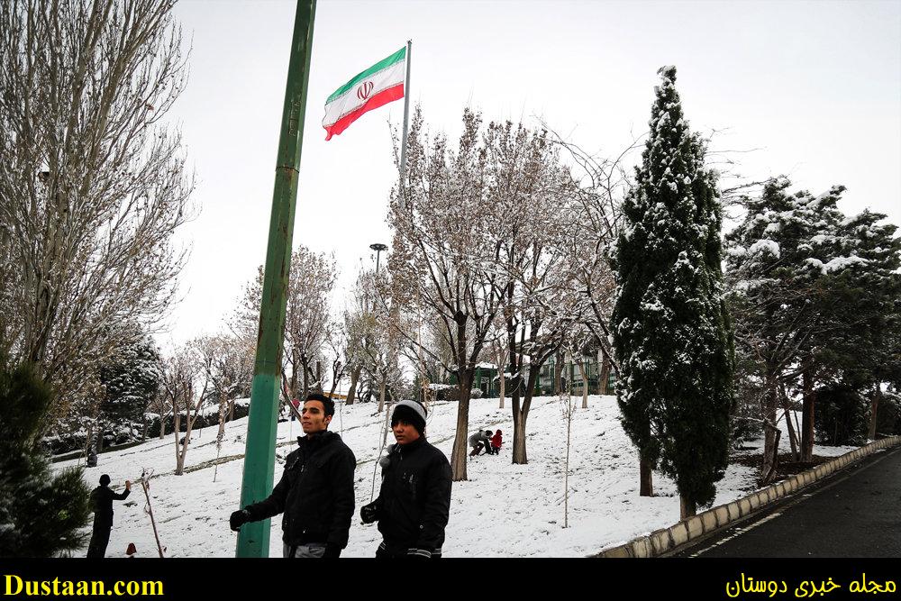 www.dustaan.com-تصاویر: بارش برف امروز تهران