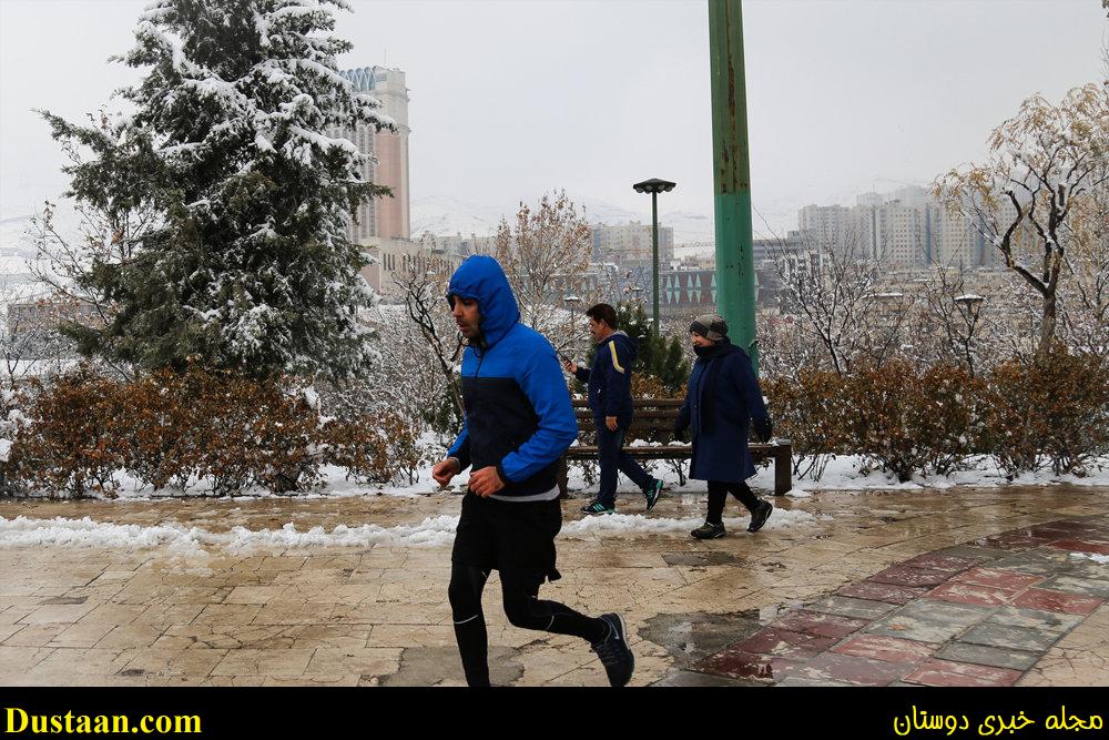 www.dustaan.com-تصاویر: بارش برف امروز تهران