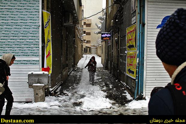 www.dustaan.com-بارش برف در شهر مقدس مشهد +تصاویر