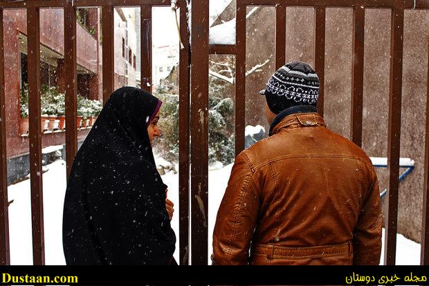 www.dustaan.com-بارش برف در شهر مقدس مشهد +تصاویر
