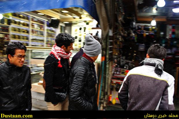 www.dustaan.com-بارش برف در شهر مقدس مشهد +تصاویر