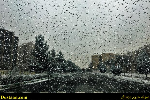 www.dustaan.com-بارش برف در شهر مقدس مشهد +تصاویر