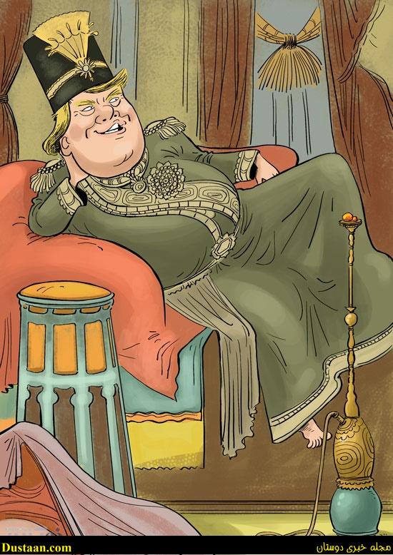 www.dustaan.com-عکس: دونالد ترامپ در حرمسرا!