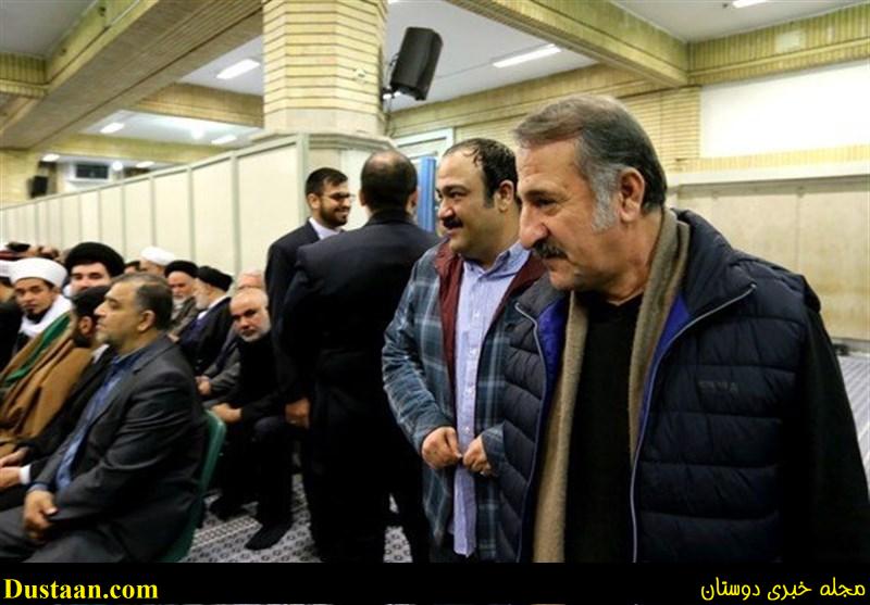 www.dustaan.com-تصویری از مهران غفوریان و مهران رجبی در دیدار با رهبر معظم انقلاب