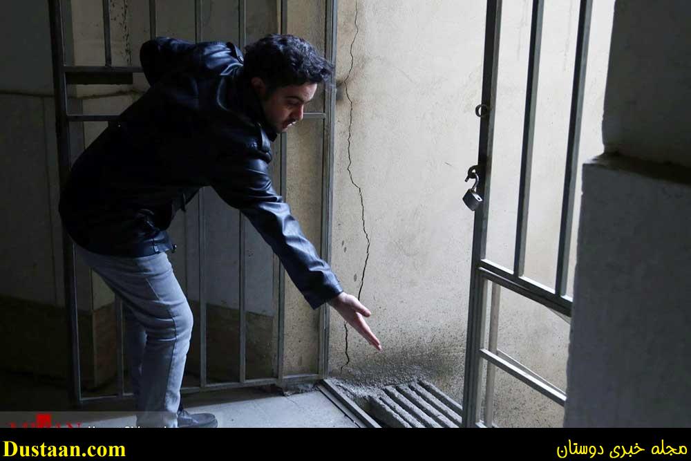 www.dustaan.com-تصاویری از ریزش زمین در خیابان مولوی تهران