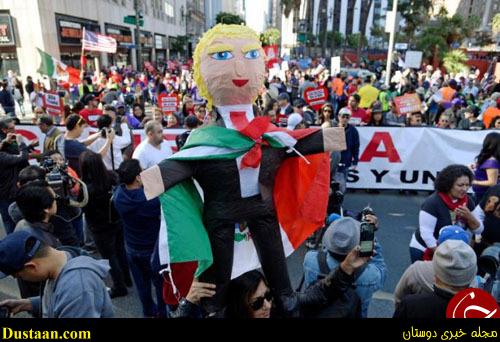 تظاهرات گسترده علیه ترامپ در کالیفرنیا و فلوریدا+ تصاویر