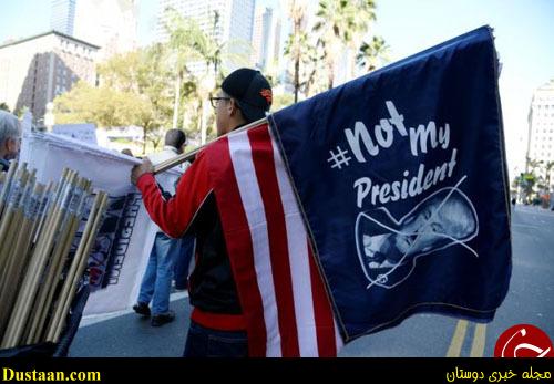 تظاهرات گسترده علیه ترامپ در کالیفرنیا و فلوریدا+ تصاویر