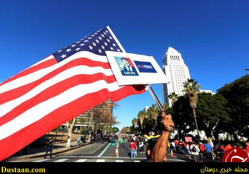 تظاهرات گسترده علیه ترامپ در کالیفرنیا و فلوریدا+ تصاویر