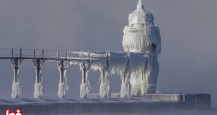 یخ زدن جال فانوس دریایی در میشیگان
