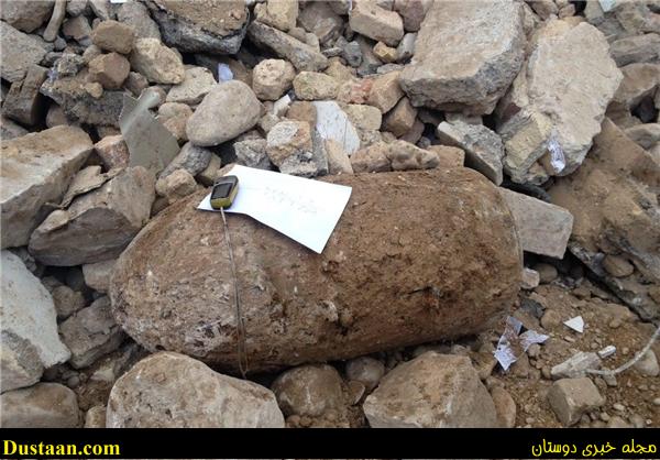 www.dustaan.com-عکس: کشف یک بمب سنگین وزن در سرپل‌ ذهاب