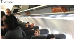 دختر ترامپ توسط مسافر خشمگین غافلگیر شد+عکس