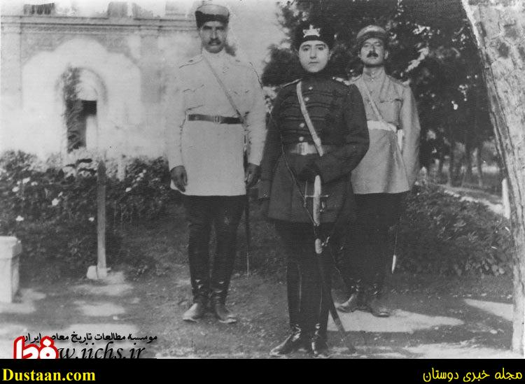 عکس دیده نشده از آخرین شاه قاجار در کنار اولین شاه پهلوی