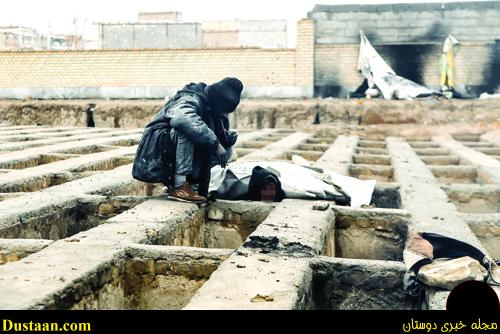 پدیده جدید گور خوابی به جای کارتن خوابی! پدیده جدید گور خوابی به جای کارتن خوابی!