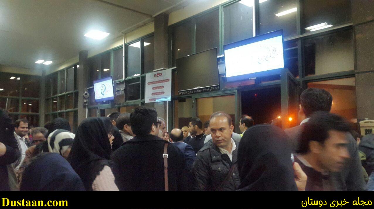 www.dustaan.com-تصاویر:  فرود اضطراری هواپیمایی ماهان در فرودگاه شیراز