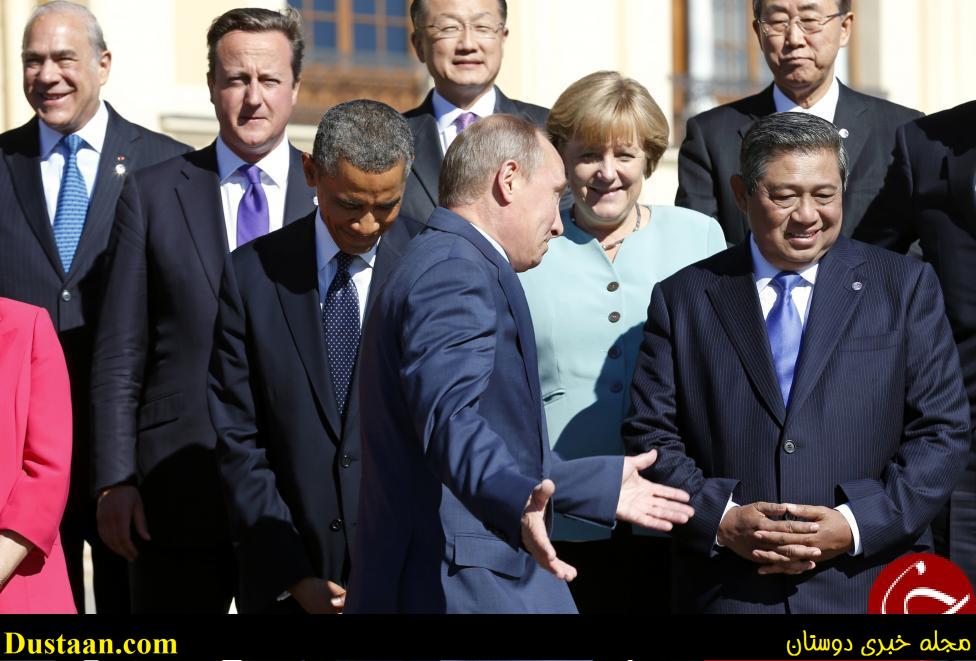 منتخب واکنش‌های پوتین و اوباما در دیدار با هم +تصاویر