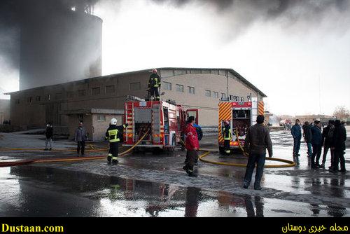   اخبارحوادث  ,خبرهای حوادث , آتش سوزی کارخانه سیمان