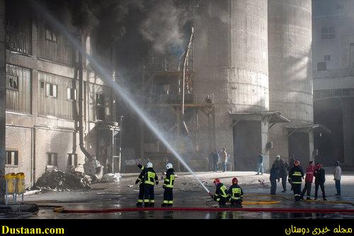   اخبارحوادث  ,خبرهای حوادث , آتش سوزی کارخانه سیمان