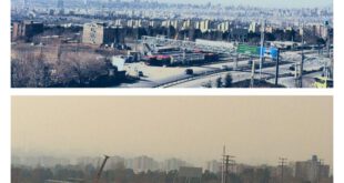 عکس: تفاوت هوای پایتخت در طول یک هفته
