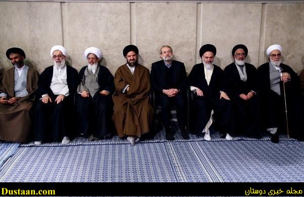 www.dustaan.com-علی لاریجانی در دیدار مردمی با رهبر انقلاب +عکس