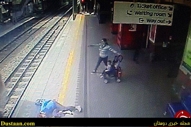 غفلت در انجام وظیفه توسط راننده قطار، جان مسافر زن را به خطر انداخت+ تصاویر