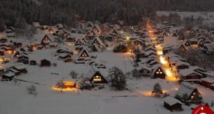 روستایی در ژاپن که برای تحمل سرمای سخت طراحی شده است
