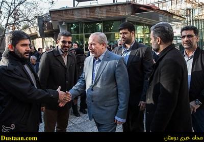  مراسم  تشیع  علی شریعتمداری و عباس ماهیار