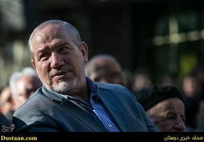  مراسم  تشیع  علی شریعتمداری و عباس ماهیار