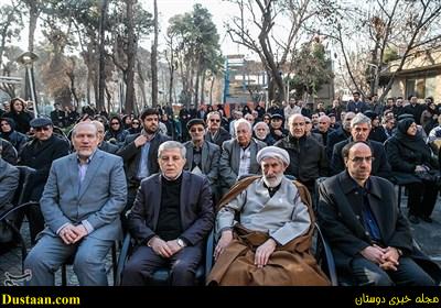  مراسم  تشیع  علی شریعتمداری و عباس ماهیار