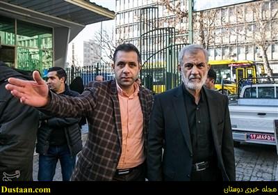  مراسم  تشیع  علی شریعتمداری و عباس ماهیار