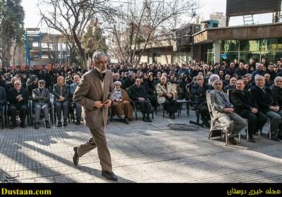  مراسم  تشیع  علی شریعتمداری و عباس ماهیار