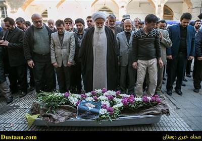  مراسم  تشیع  علی شریعتمداری و عباس ماهیار