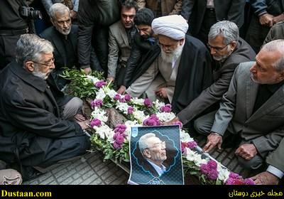  مراسم  تشیع  علی شریعتمداری و عباس ماهیار