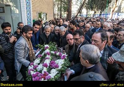  مراسم  تشیع  علی شریعتمداری و عباس ماهیار