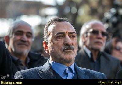  مراسم  تشیع  علی شریعتمداری و عباس ماهیار