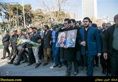  مراسم  تشیع  علی شریعتمداری و عباس ماهیار