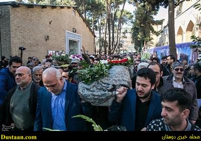  مراسم  تشیع  علی شریعتمداری و عباس ماهیار