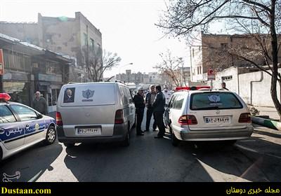  مراسم  تشیع  علی شریعتمداری و عباس ماهیار