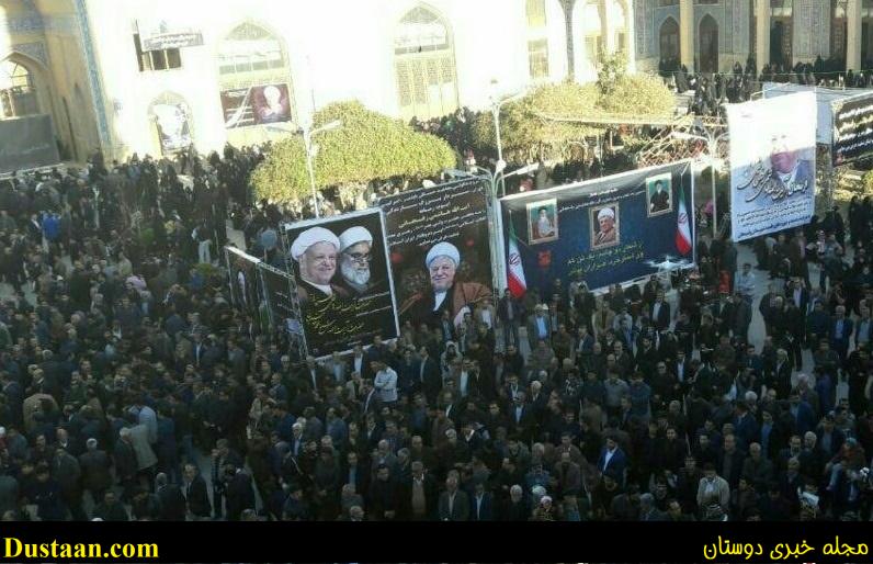www.dustaan.com-تصاویر: حضور گسترده مردم رفسنجان در مراسم بزرگداشت هاشمی