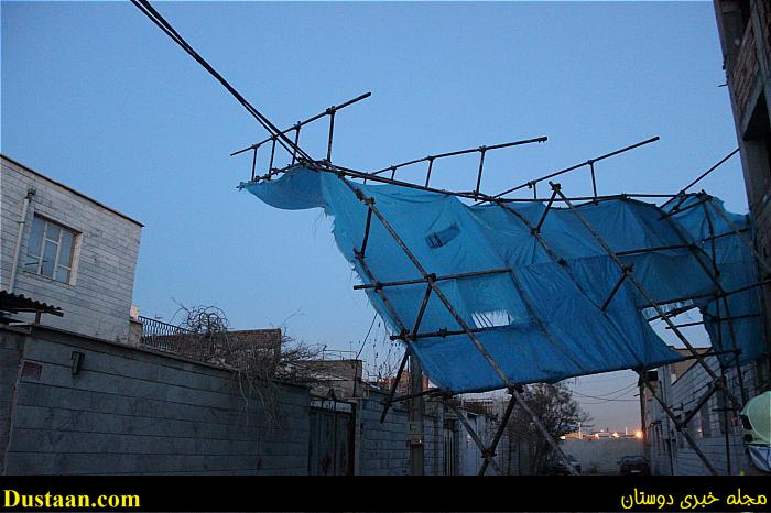 سقوط داربست نمای ساختمان