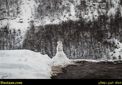 www.dustaan.com-تصاویر: بارش برف ماسوله را سفیدپوش کرد