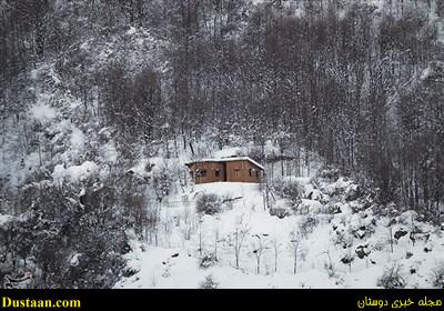 www.dustaan.com-تصاویر: بارش برف ماسوله را سفیدپوش کرد