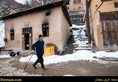 www.dustaan.com-تصاویر: بارش برف ماسوله را سفیدپوش کرد