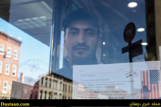 www.dustaan.com-تصاویر: اعتراضات گسترده یمنی‌ های آمریکا علیه ترامپ