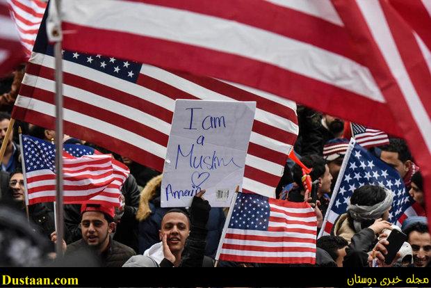 www.dustaan.com-تصاویر: اعتراضات گسترده یمنی‌ های آمریکا علیه ترامپ