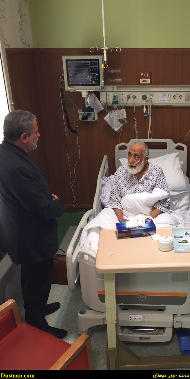 www.dustaan.com-تصاویری از عیادت محسن هاشمی از سیدمهدی طباطبایی